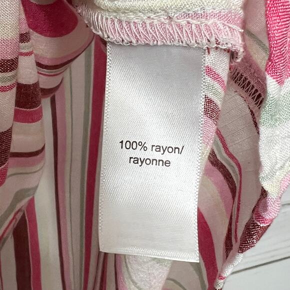 Maurices Colorful Striped Button Front Top Size XXL - Picture 7 of 8